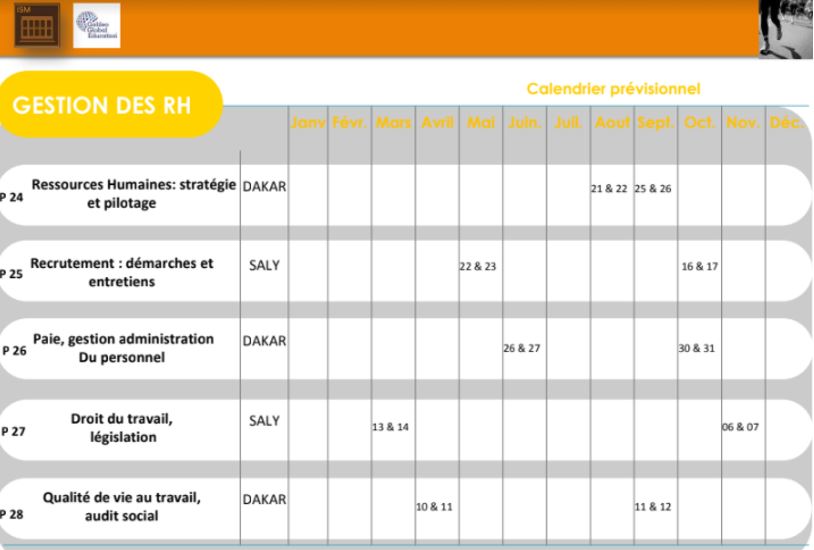 ISM Dakar Exec - Agenda ISM Dakar Exec - Agenda