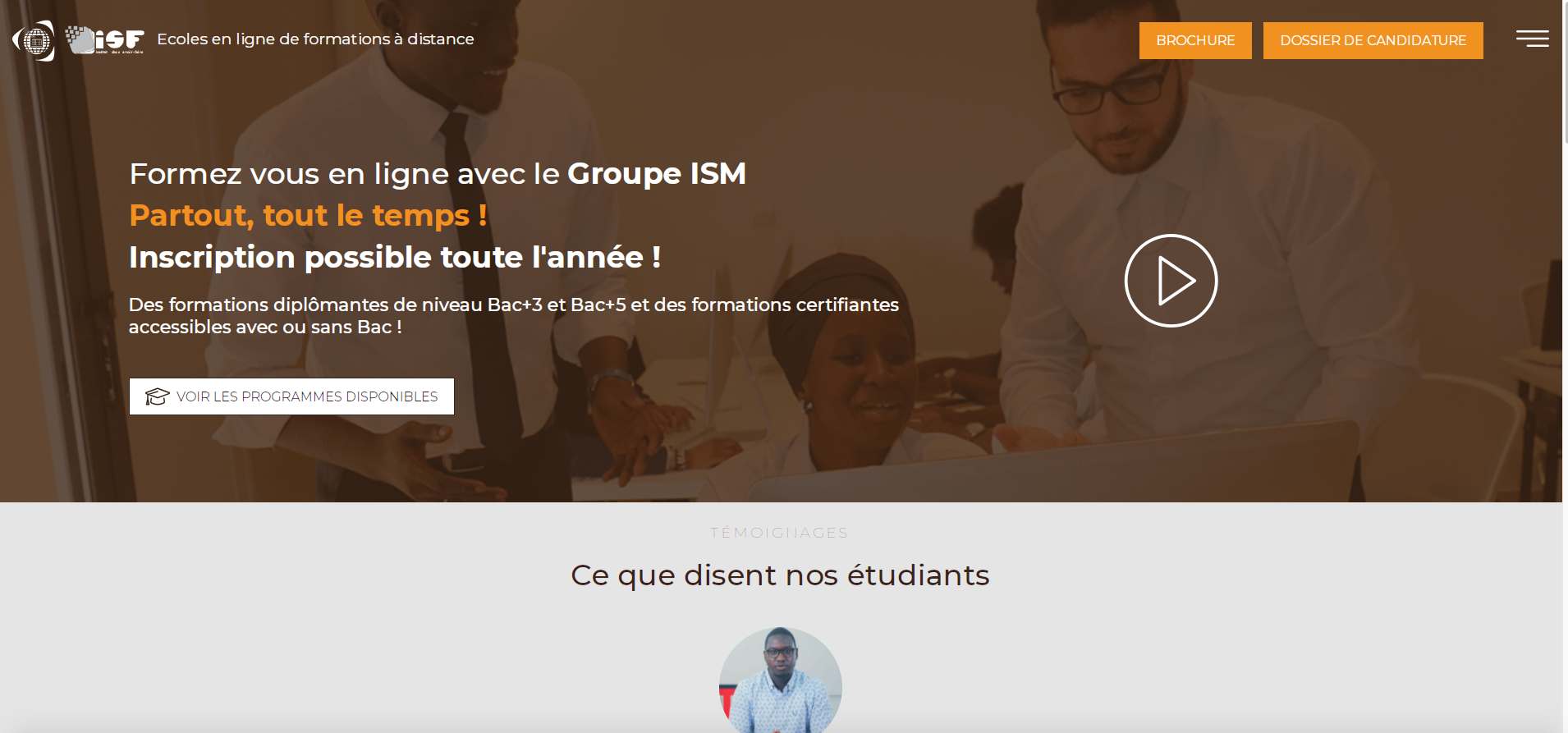Nouveau site ISM Online