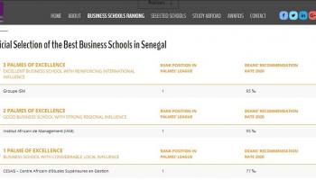 ISM, the best Business School in Senegal by EdUniversal